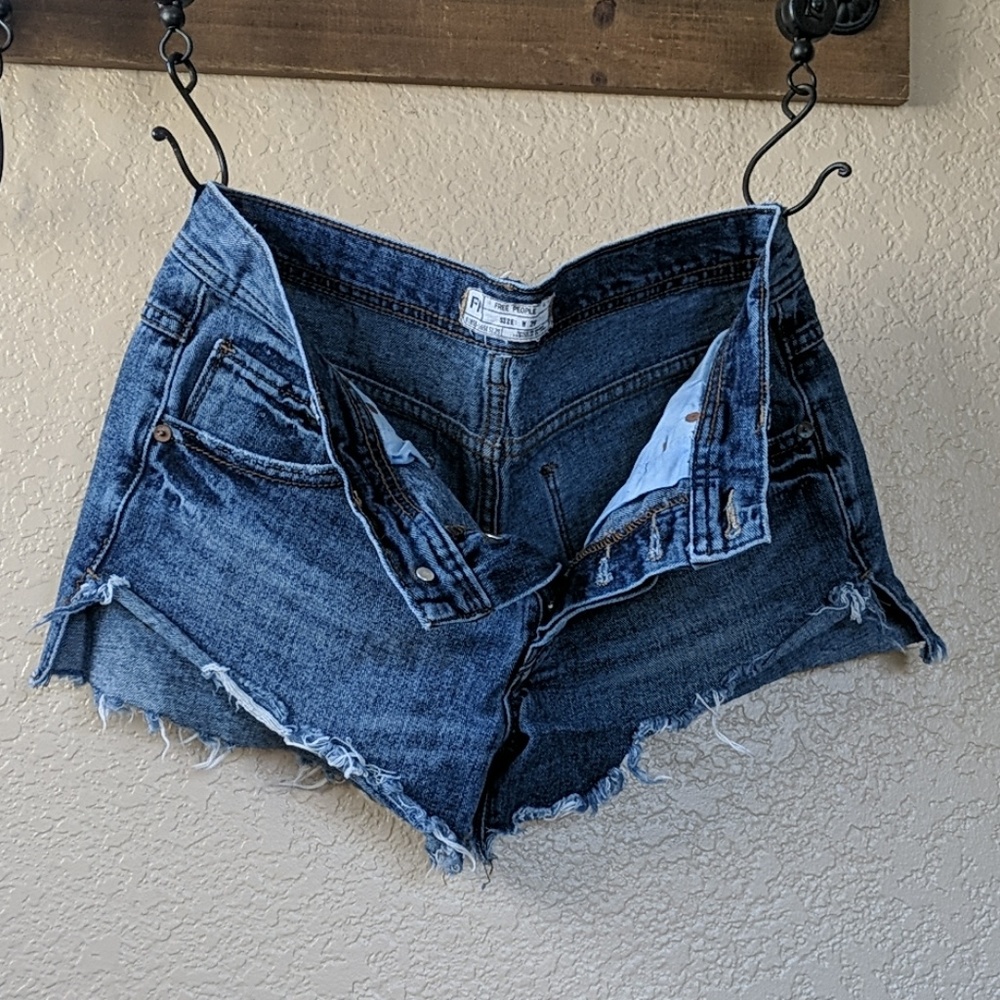 Free people denim cut off shorts